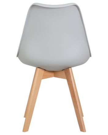 Стул обеденный DOBRIN JERRY SOFT, ножки светлый бук, цвет сиденья светло-серый (GR-01) Стул обеденный DOBRIN JERRY SOFT, ножки светлый бук, цвет сиденья светло-серый (GR-01)