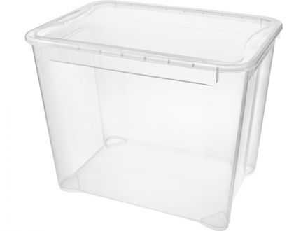 Ящик 555х390х435 70л. "Кристал" прозрачный Ящик 555х390х435 70л. "Кристал" прозрачный