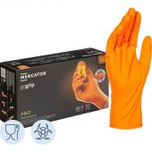 Перчатки одноразовые нитрил POWERGRIP ORANGE цв.оранжевый (25пар/уп) р.XL