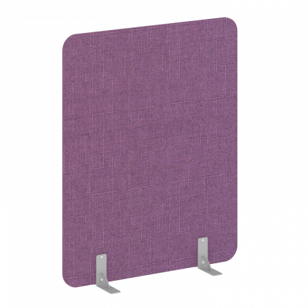 R-line soft Перегородки на металлических опорах на фетровых подпятниках AP.F-120-150 Romeo 06/Серый металл 1200*18*1500