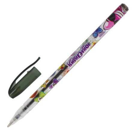 Ручки гелевые ЮНЛАНДИЯ, НАБОР 12 ЦВЕТОВ, БЛЕСТКИ, корпус с печатью, узел 0,7 мм, линия письма 0,5 мм, 142805