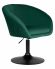 Кресло дизайнерское DOBRIN EDISON BLACK, зеленый велюр (1922-9)