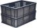 Ящик 600*400*180 мм дно сплош.стенки перф.без ручек серый
