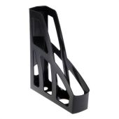 Лоток вертикальный для бумаг BRAUBERG FILE, 250х75х300 мм, черный, 238111