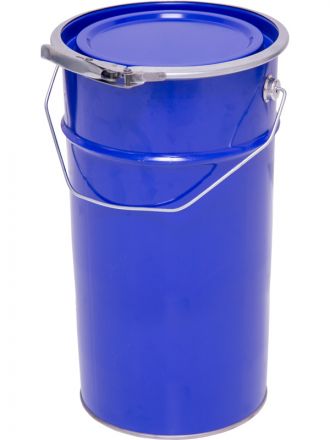 Ведро металлическое 7 л синий цвет крышка-обруч