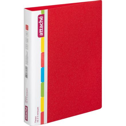 Папка на 2-х кольцах Attache 42 мм красная до 250 листов (пластик 0.7 мм) Папка на 2-х кольцах Attache 42 мм красная до 250 листов (пластик 0.7 мм)