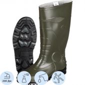 Сапоги мужские цв.оливковый мод. 173 (р.46) (300) с мет. подноском