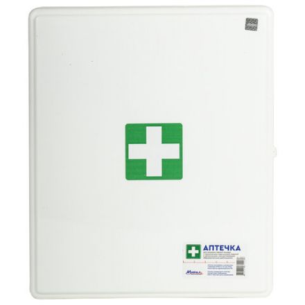 Аптечка для детских и учебных учреждений, по приказу №261н, МИРАЛ, пластиковый шкаф, ОДШП-Н