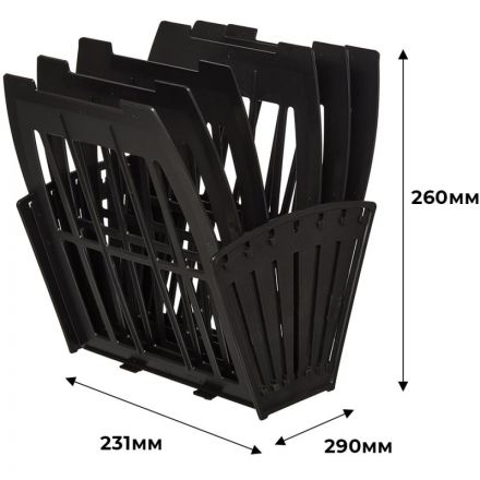 Лоток для бумаг вертикальный/горизонтальный Attache веерный универсальный 5 отделений черный Лоток для бумаг вертикальный/горизонтальный Attache веерный универсальный 5 отделений черный