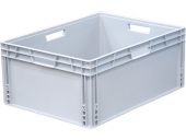 Ящик п/п 800х600х340 сплошной, усиленное дно, цв. серый Ящик п/п 800х600х340 сплошной, усиленное дно, цв. серый