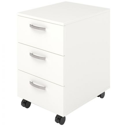 Тумба MET_мобильная разб. белый