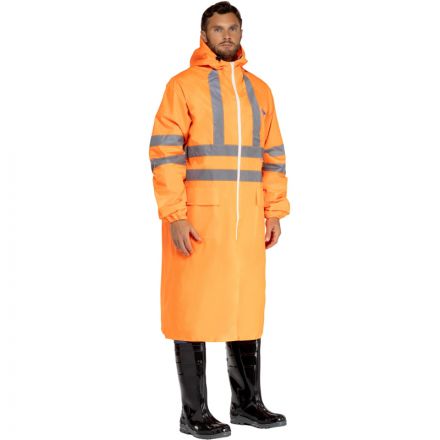 Плащ ПВХ Extra-Vision WPL, оранжевый, с СОП (размер 56-58, рост 182-188)