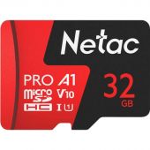 Карта памяти Netac MicroSD card P500 Extreme Pro 32GB, retail version w/SD Карта памяти Netac MicroSD card P500 Extreme Pro 32GB, retail version w/SD