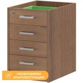 Тумба PT Арго АТ2-07 Каркас тумбы приставной орех гварнери