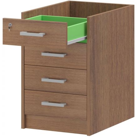 Тумба PT Арго АТ2-07 Каркас тумбы приставной орех гварнери