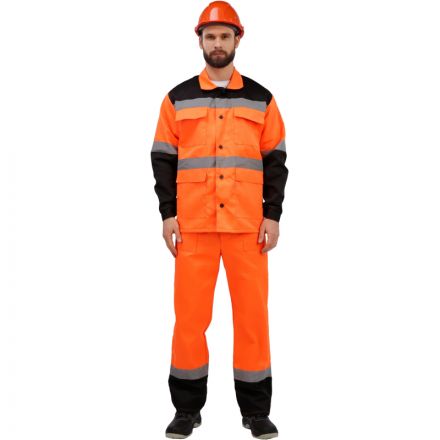 Костюм летний муж. лд01-КПК оранж./черн. (р.44-46) 182-188