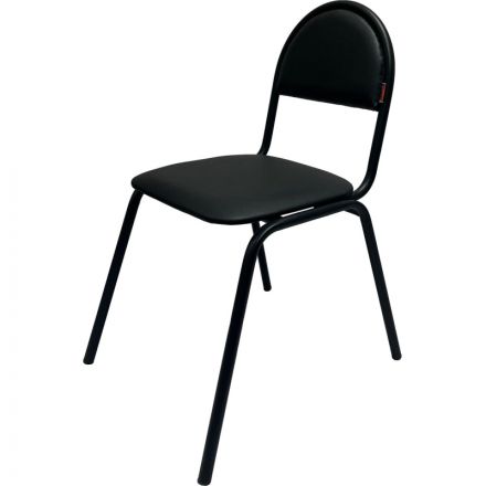 Стул КО_Echair 00С Серна каркас черный, к/з черный 201 Стул КО_Echair 00С Серна каркас черный, к/з черный 201