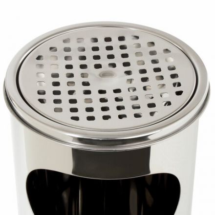 Урна с пепельницей 18 литров, 580х210 мм, нержавеющая сталь, зеркальная, LAIMA PROFESSIONAL, 606297 Урна с пепельницей 18 литров, 580х210 мм, нержавеющая сталь, зеркальная, LAIMA PROFESSIONAL, 606297