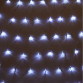 Электрогирлянда  холодный бел, 96LED(1,5х1,5м) прозр пров  IP20