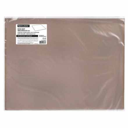 Коврик-подкладка настольный 480х590 мм, матовый, 0,8 мм, BRAUBERG, 238303, 1708485901