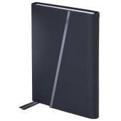 Ежедневник недатированный А5 145х213 мм BRAUBERG "Vogue", под кожу, магнитный клапан, 160 л., черный, 116223