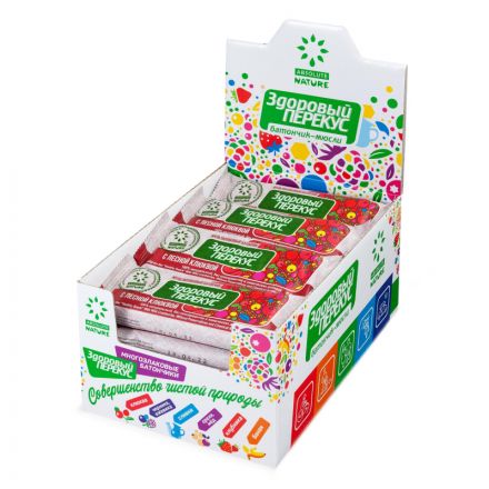 Батончик мюсли Здоровый Перекус с клюквой, 55гх20шт/уп