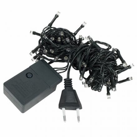 Электрогирлянда-нить комнатная "Стандарт" 5 м, 50 LED, мультицветная, 220 V, контроллер, ЗОЛОТАЯ СКАЗКА, 591345