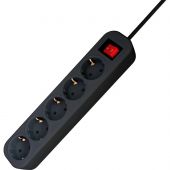 Сетевой фильтр PROGIX SF5PB10 (10м/5А/200Дж/черный)