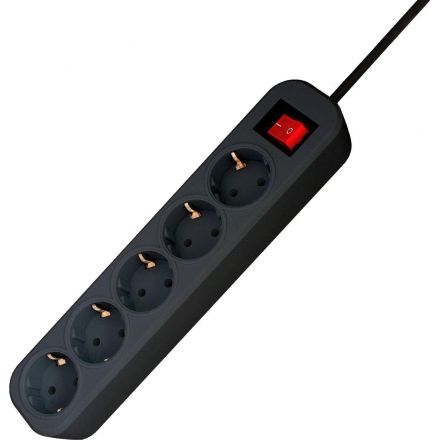 Сетевой фильтр PROGIX SF5PB10 (10м/5А/200Дж/черный)