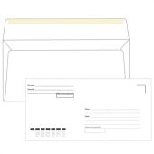 Конверты Е65 (110х220 мм), клей, "Куда-Кому", 80 г/м2, КОМПЛЕКТ 1000 шт., 00083