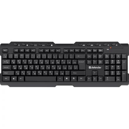Клавиатура Defender Element HB-195 RU беспроводн,черн,мультимедиа (45195)
