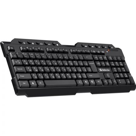 Клавиатура Defender Element HB-195 RU беспроводн,черн,мультимедиа (45195)