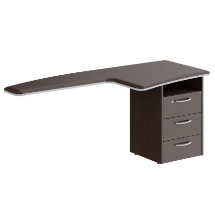 Брифинг-приставка с тумбой DB 1880.A(R) Венге Магия 1800х800х750 DIONI Брифинг-приставка с тумбой DB 1880.A(R) Венге Магия 1800х800х750 DIONI