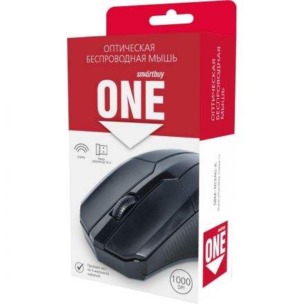 Мышь компьютерная Smartbuy ONE 303AG-K WLS черная (SBM-303AG-K)/50
