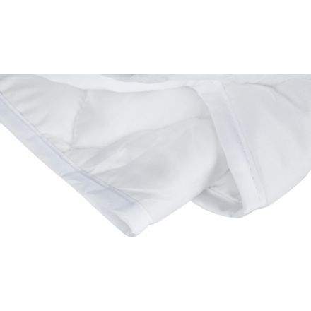 Одеяло 140х205 стеганое, кант, 200-250гр/м2 (холлофайбер/микрофибра),белый