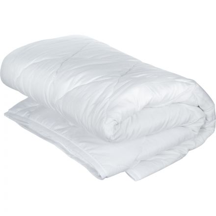 Одеяло 140х205 стеганое, кант, 200-250гр/м2 (холлофайбер/микрофибра),белый