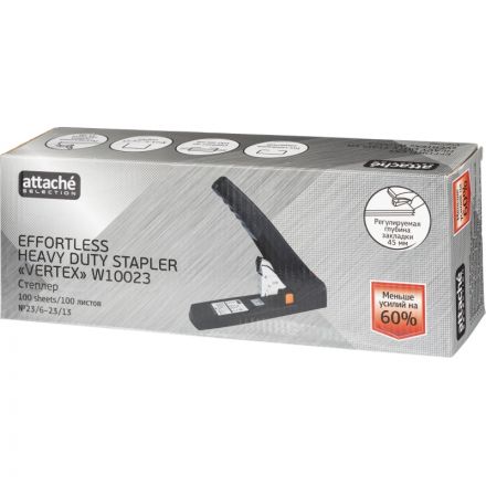 Степлер мощный Attache Selection до 100 листов черный Степлер мощный Attache Selection до 100 листов черный