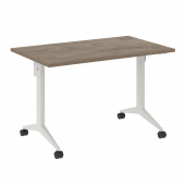 X-Pull Стол складной мобильный X.M-2.7 Тиквуд тёмный/Белый металл 1180*720*753