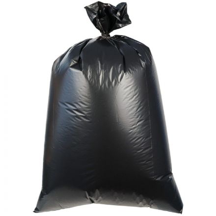 Мешки для мусора ПВД 160л 25 мкм, черные 78х106 см 10 шт/рул Элементари