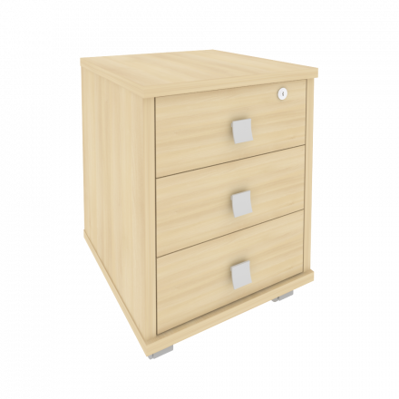 Style Тумба подкатная 3 ящ. с фолдингом Л.ТМ-3F Акация 420*450*563