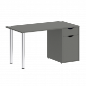 Home Office Стол письменный VR.SP-3-138.1 Металлик/Хром опоры 1380*720*750