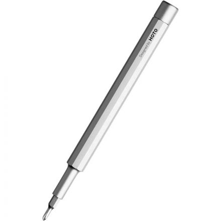 Отвертка с набором бит карманная Pocket Precision Screwdriver SE (серебр)