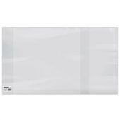 Обложка ПВХ со штрихкодом для учебников Биология, Экономика, Букварь, ПЛОТНАЯ, 120 мкм, 255х490 мм, универсал., прозрачная, ПИФАГОР, 227487