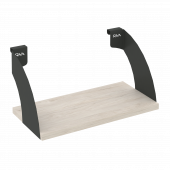 Навесные полки. Кронштейны+ЛДСП полка 400мм MAN-41-4 Денвер светлый/Антрацит металл 400*220*200 Навесные полки. Кронштейны+ЛДСП полка 400мм MAN-41-4 Денвер светлый/Антрацит металл 400*220*200