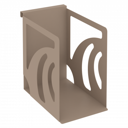 Навесной лоток для папок широкий MAN-12 Мокко металл 160*263*250