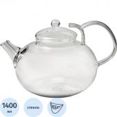 Чайник заварочный 1400мл стекл. ИВАН-ЧАЙ (пружина в носике) (TP104)