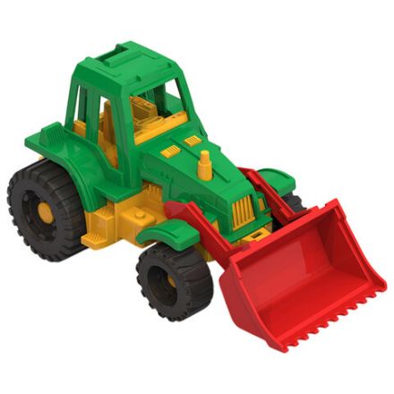 Трактор игрушечный с грейдером "Ижора", пластиковый, 20,8x11,1x11 см, НОРДПЛАСТ, 151