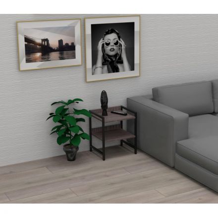 Тумба TI_прикроватная Комус Онега-12 425х350х500, ясень анкор темный