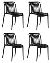 Набор 4 шт Стул обеденный DOBRIN WALTER, черный