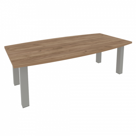 First Стол переговорный KPRG-1 Дуб табак/Серые опоры 2400*1200*750